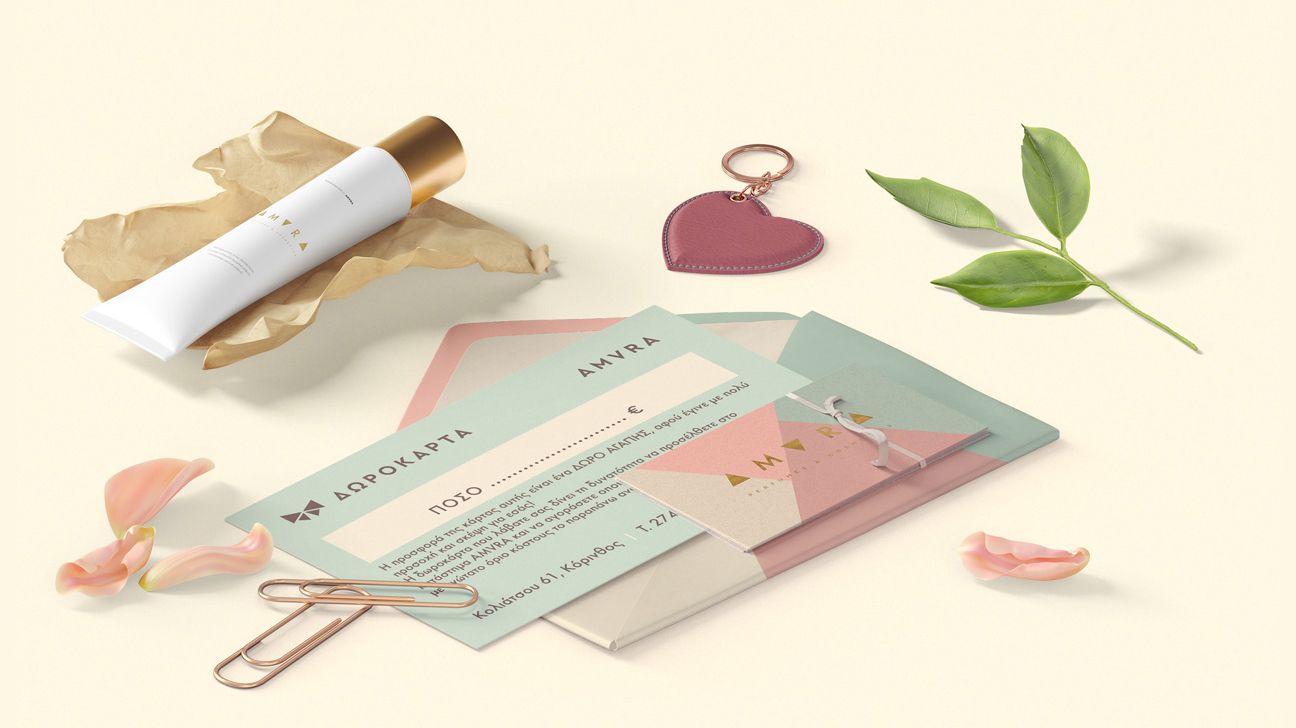 Branding Perfumes Cosmetics Amvra Korinthos