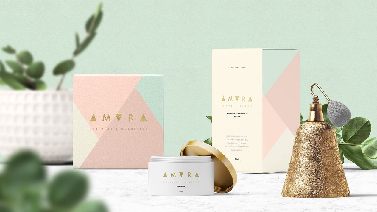 Logo Packaging Branding Perfumes Cosmetics Amvra