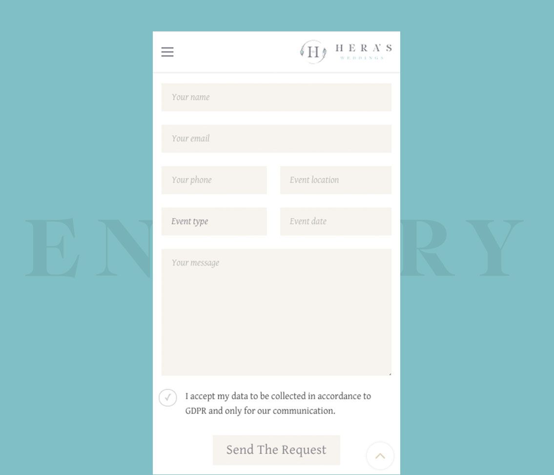 Website For Wedding Planner Santorini