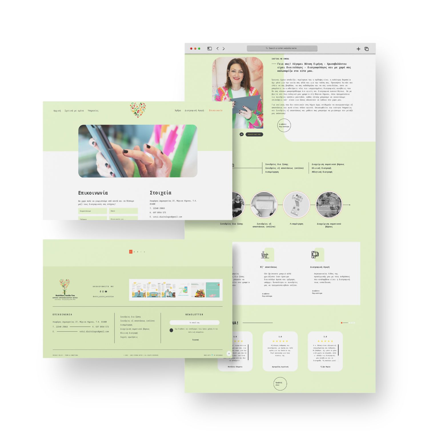 Diaitologos Votsi Dietician Branding Webdesign 3