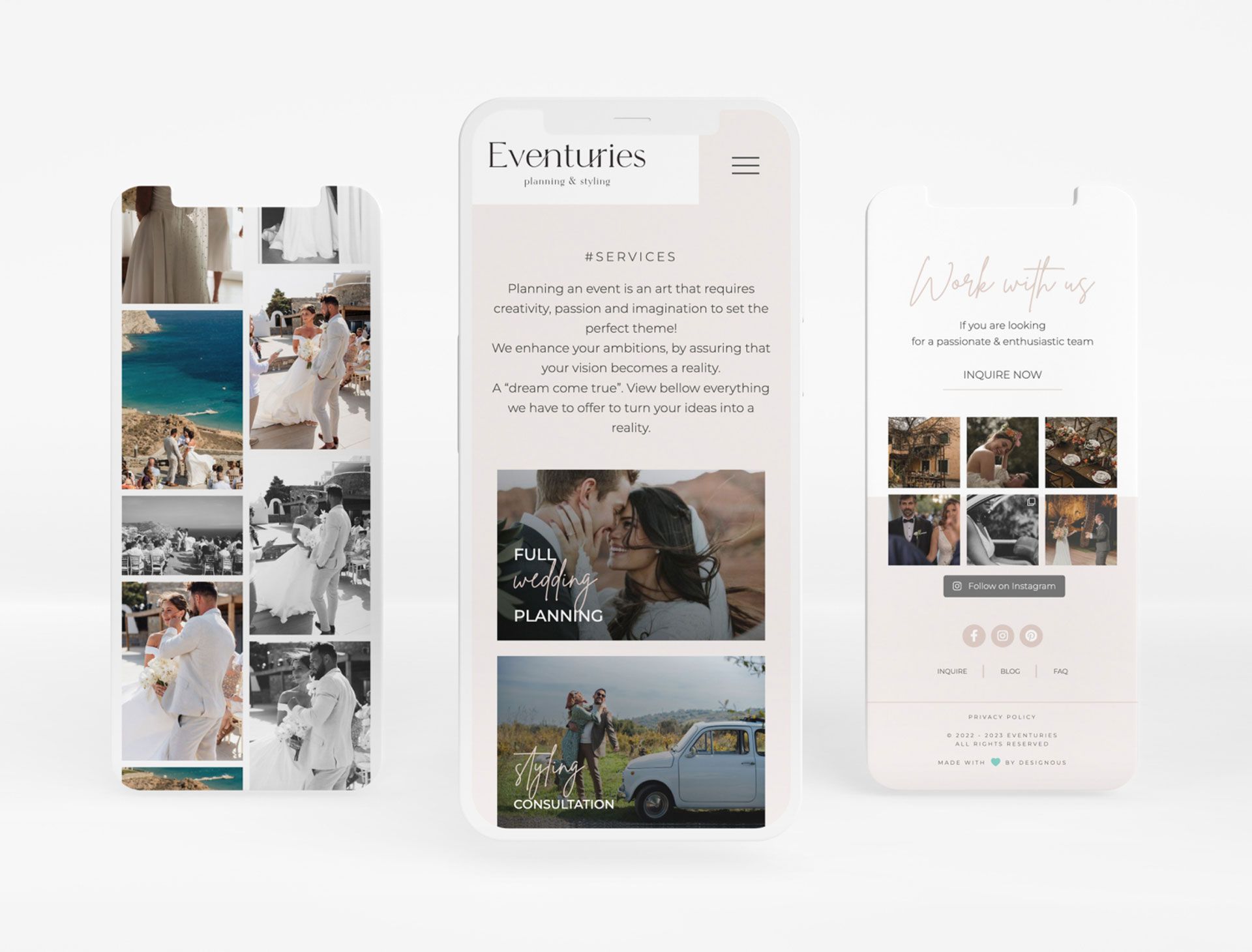 Eventuries Website Event Wedding Planer Designous 2