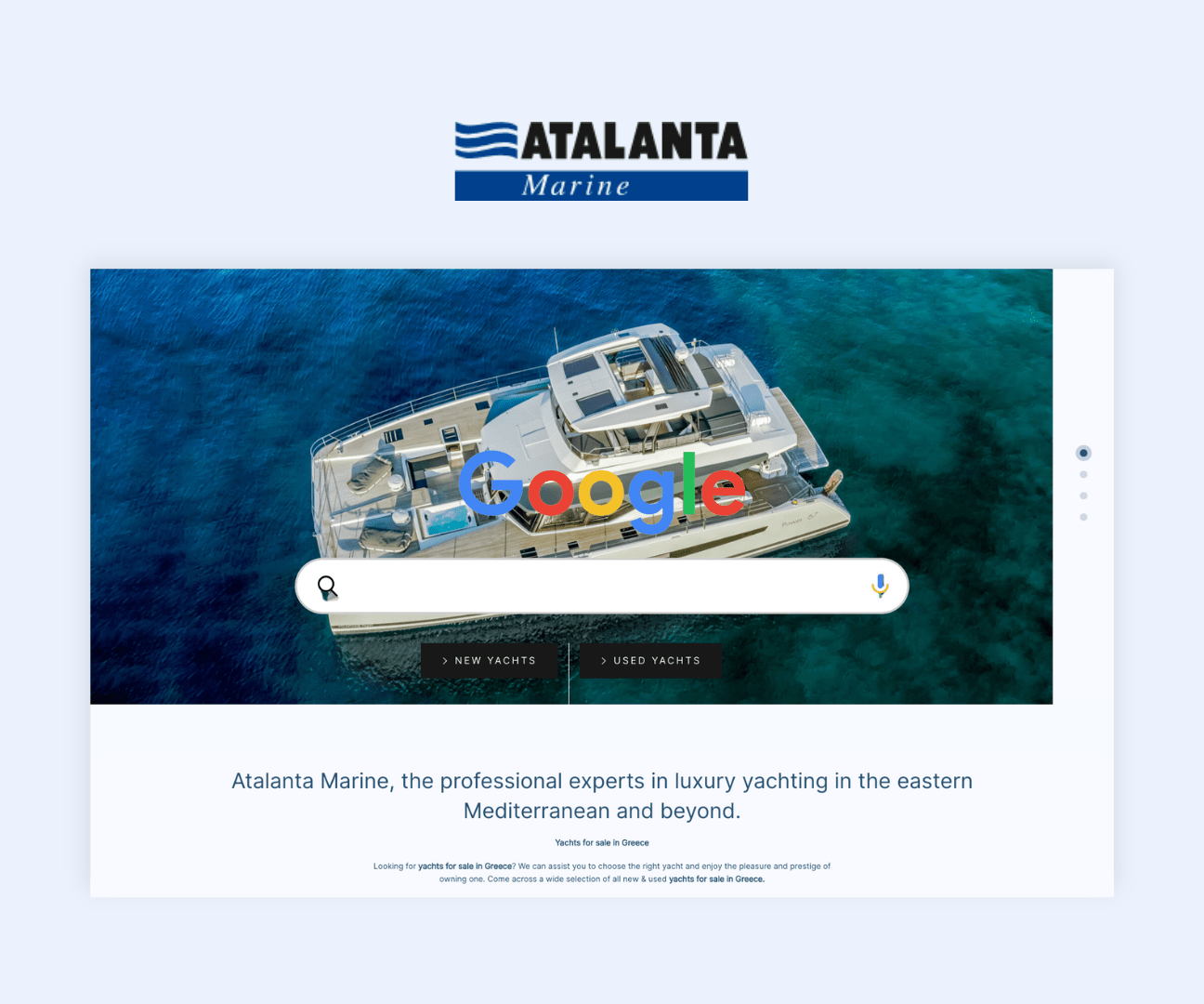 seo για yacht agency