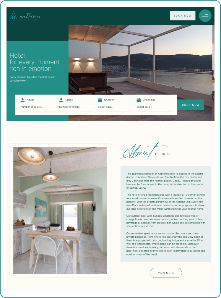 hotel web design