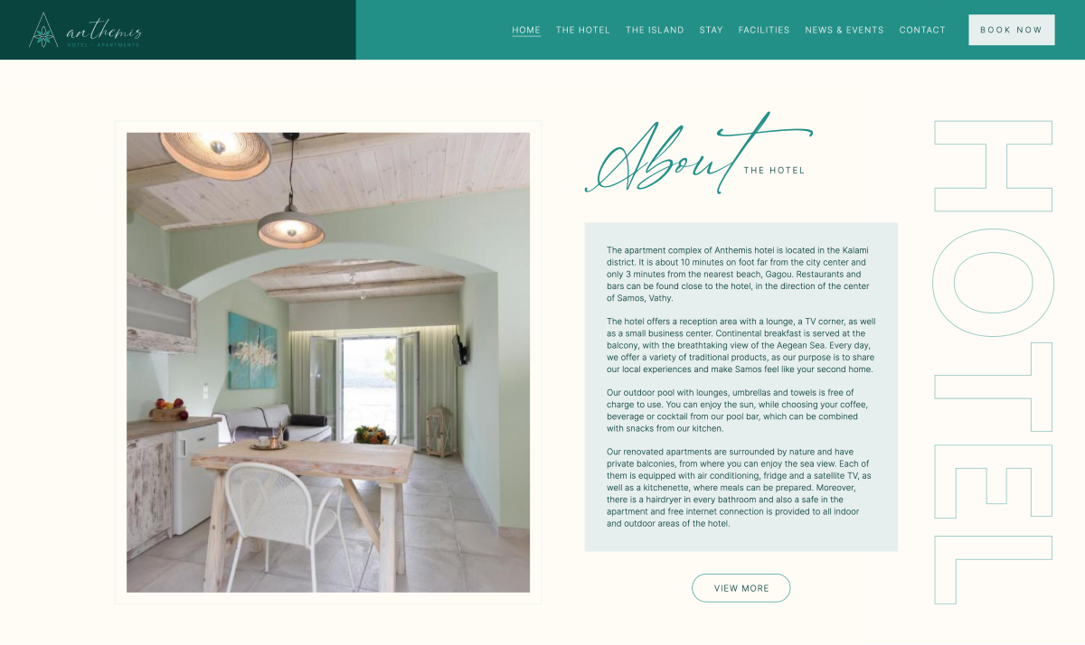 hotel web design