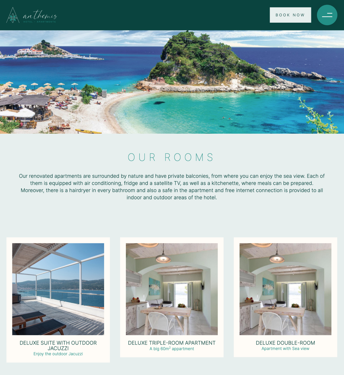 hotel web design