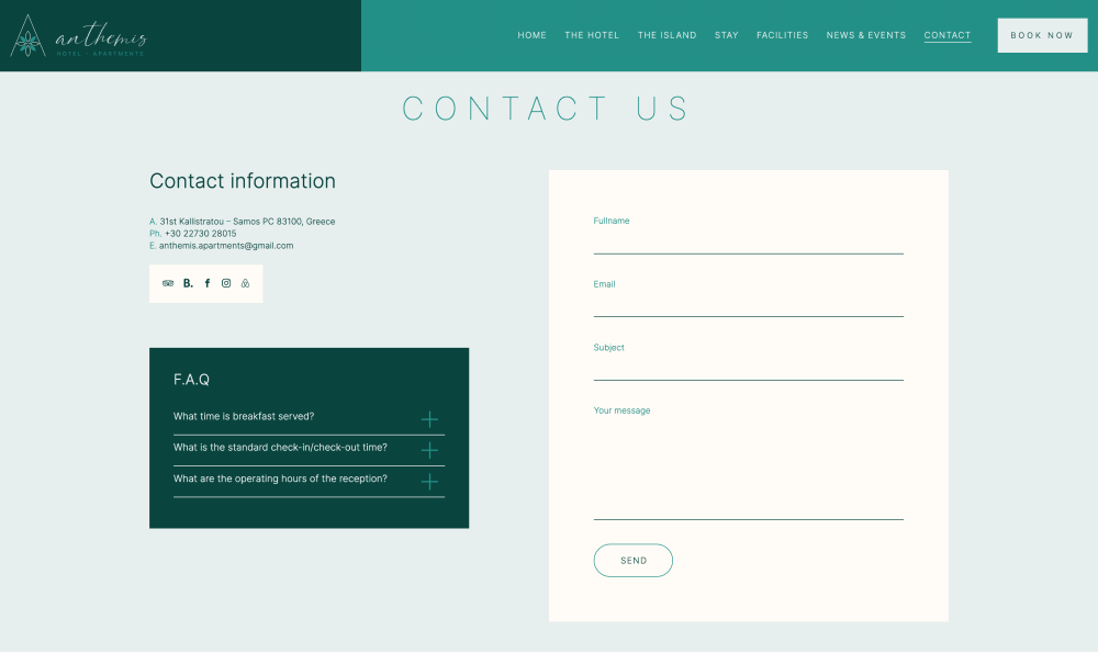 hotel web design