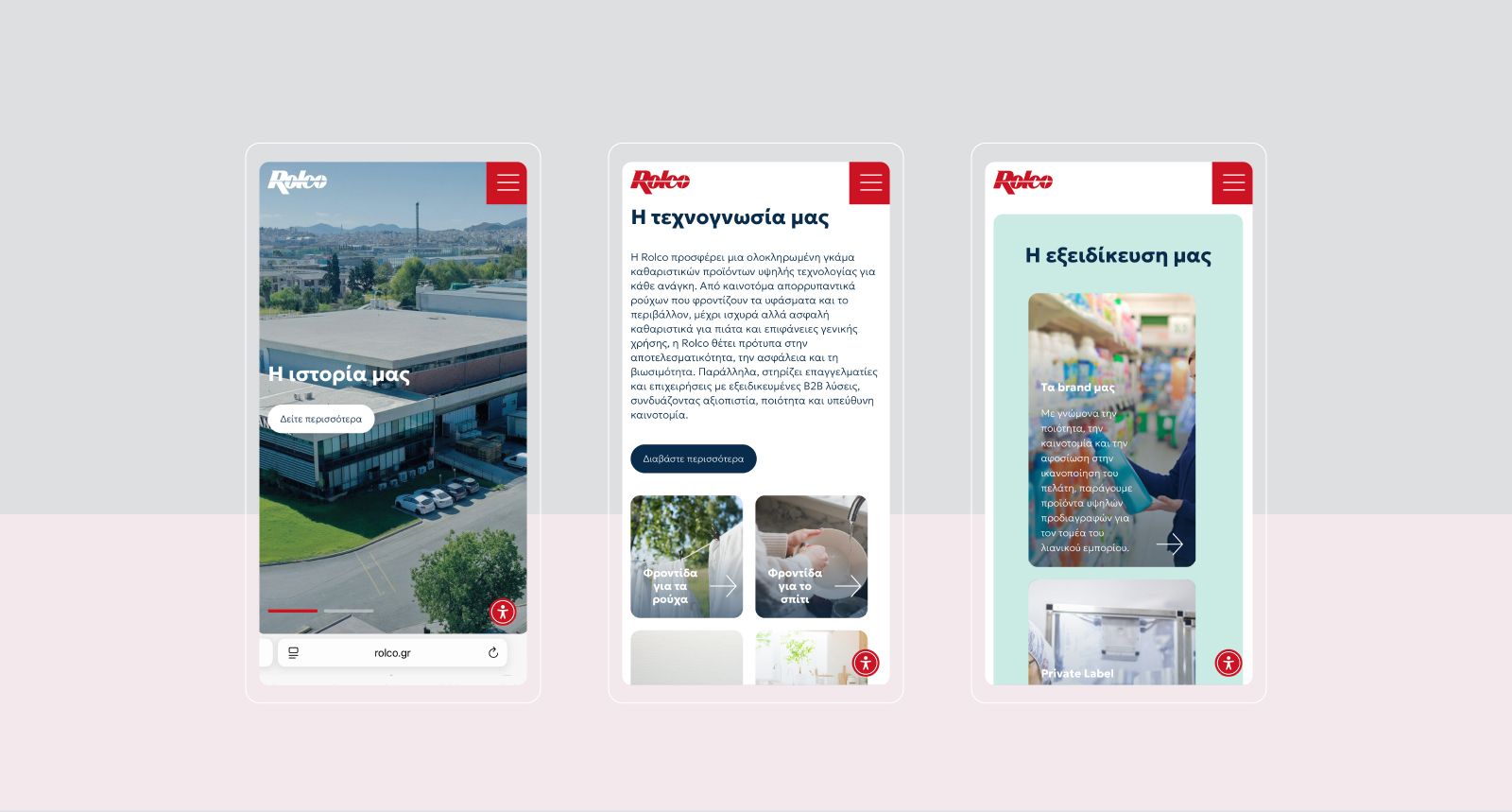 Website design for Rolco